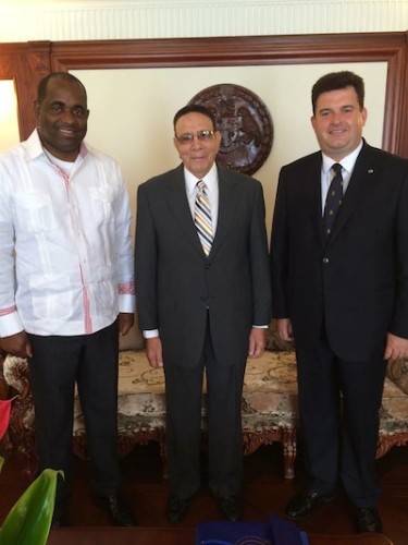 Meeting with Dominican President and Prime Minister at the Presidental palace