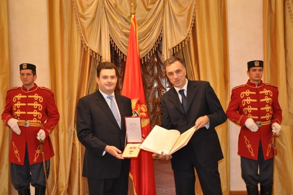 Read more about the article President of Montenegro honours Special Envoy Anthony Bailey