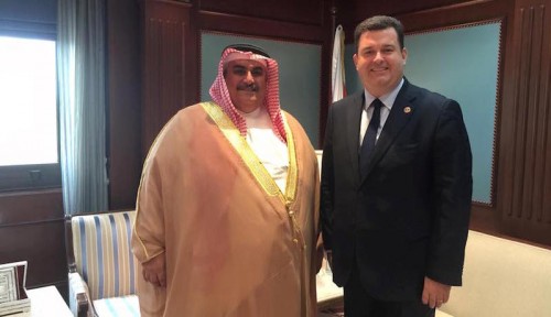 Read more about the article Anthony Bailey meets with the Bahraini Minister of Foreign Affairs