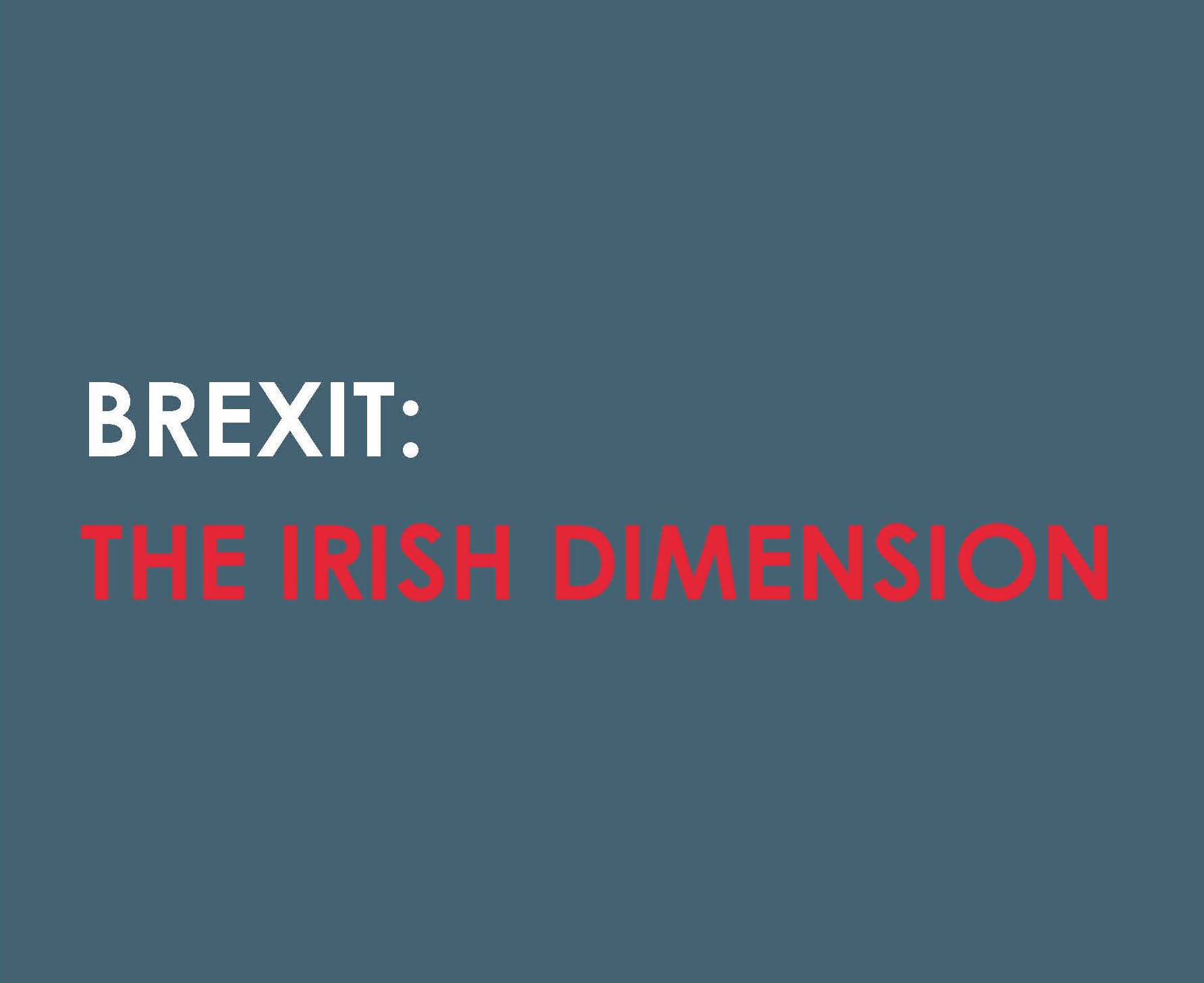 BREXIT The Irish Dimension report 1 2
