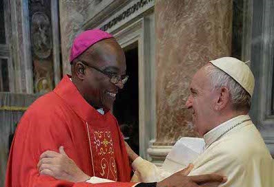 Archbishop Kenenth Richards and Pope Francis 20160713 145750